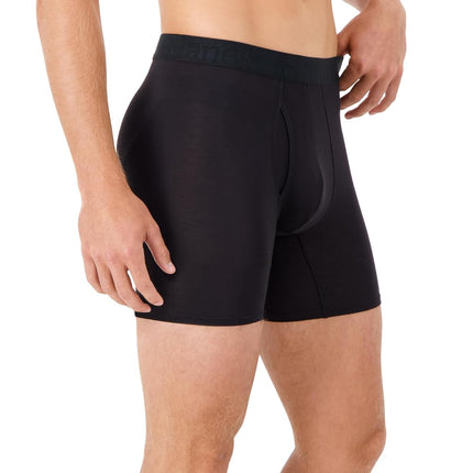 Hanes Men's Underwear Boxer Briefs & Trunks, Multi-Packs, Breathable Cool Lightweight, Viscose from Bamboo Supersoft, Black, M