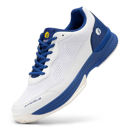 FitVille Mens Wide Tennis Shoes,Breathable Badmint