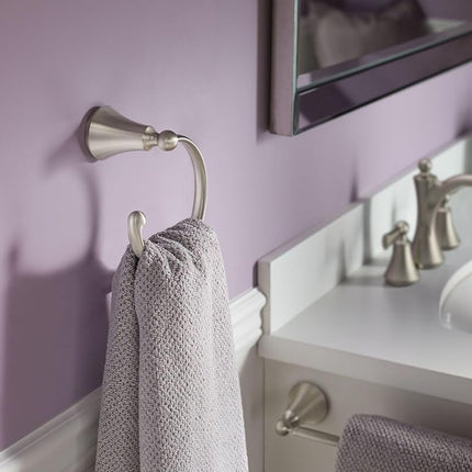 Moen YB5218BN Wynford Towel Bar, Brushed Nickel