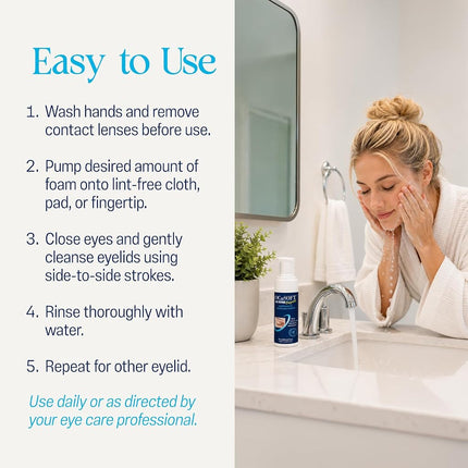Ocusoft Lid Scrub Foaming Eyelid Cleanser, 7.25 Fluid Ounce