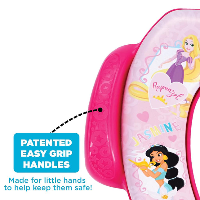 Disney Princess"Loving Life" Soft Potty Seat and Potty Training Seat - Soft Cushion, Baby Potty Training, Safe, Easy to Clean