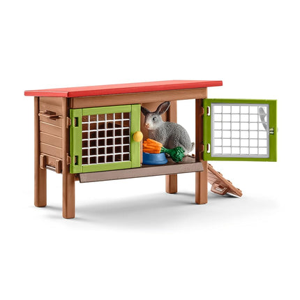 Schleich Farm World - 8Pc Rabbit Hutch Playset - Kids Ages 3+ | 42420