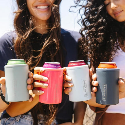 BrüMate Hopsulator Duo 2-in-1 Can Cooler Insulated for 12oz Cans + 100% Leak Proof Tumbler with Lid | Can Insulated for Hard Seltzer, Beer, Soda and Energy Drinks (Vibe Check)