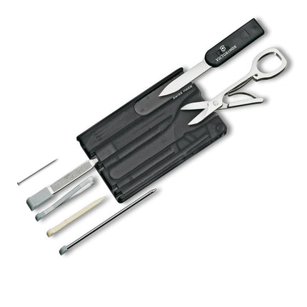 Victorinox Swiss Army Swiss Card Classic with 10 Functions, Black Transparent