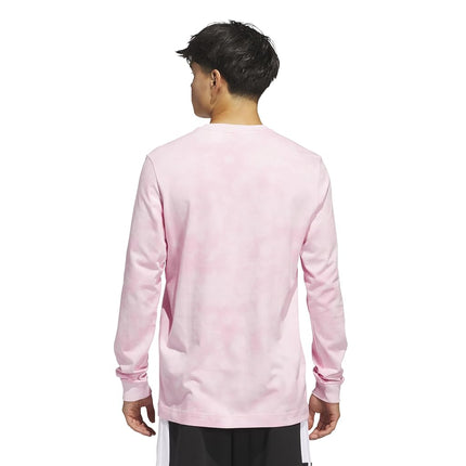 Adidas Men's Tech Long-Sleeve T-Shirt, Clear Pink/Light Pink, 3XL