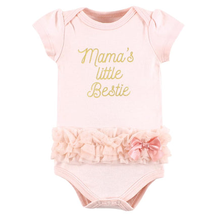Hudson Baby Bodysuits de algodón unisex para bebé, tutú Vintage Blossom, 9-12 meses, tutú Vintage Blossom, 9-12 meses