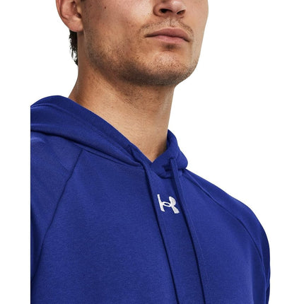Under Armour Men's UA Rival Fleece Hoodie, (400) Royal / / White, X-Small