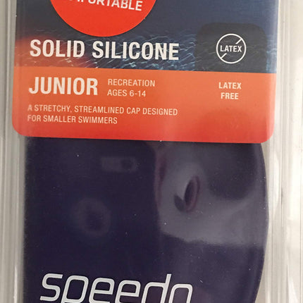 Speedo Jr. Junior Silicone Swim Cap - Purple