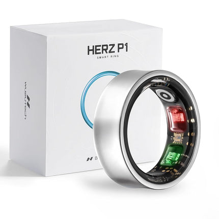 Herz P1 Smart Ring for Women & Men, (Size 6) 24/7 