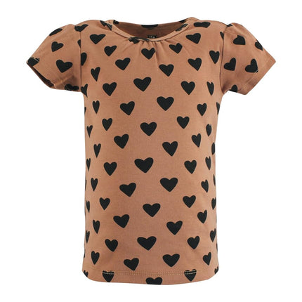 Camisetas de manga corta Hudson Baby unisex para bebé, estampados rosas canela, de 6 a 12 meses