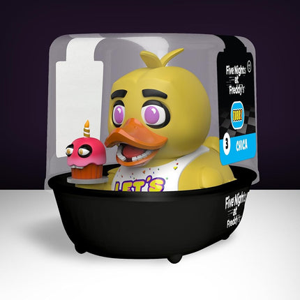 TUBBZ: FNAF - Chica Animatronic Chicken Rubber Duck Collectable Toy 9 cm