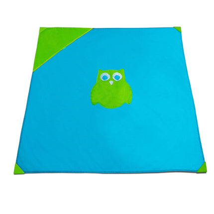 Munchkin Brica Go Play Portable Baby Travel Playmat, 58” x 58”, Blue/Green, 2 Piece Set