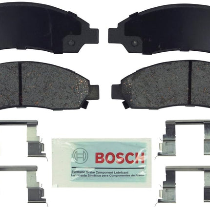 BOSCH BE1039H Blue Ceramic Disc Brake Pad Set With Hardware - Compatible With Select Chevrolet Colorado; GMC Canyon; Isuzu i-280, i-290, i-350, i-370; FRONT