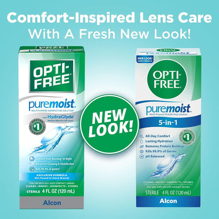 Opti-free Puremoist Multi-Purpose Disinfecting Solution, 4 Oz