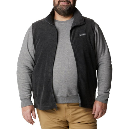 Columbia Men's Steens Mountain Vest Fleece Gilet Vest, Charcoal Heather, Size XXL