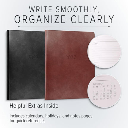 Gallery Leather Large Weekly Planner 2026-2027 Acadia Cactus