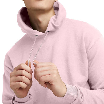 Hanes Men's P170 Hoody, Pale Pink, L