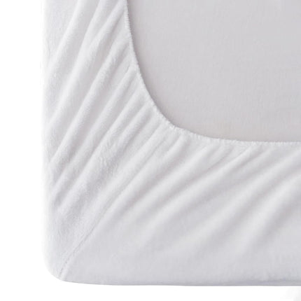 Elegant Comfort Luxuriously Soft 4-Piece Velvet Plush Flannel Sheet Set - Premium Quality - Cozy Warm, Anti-Static, Non Pilling Fuzzy Velvet Flannel Fleece Deep Pocket Sheet Set - Twin XL, White