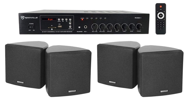 Rockville Commercial Restaurant Bluetooth Amplifie