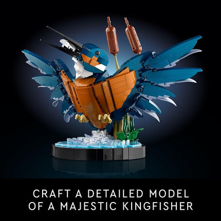 LEGO Icons Kingfisher Bird Model, Creative Set for Adults to Build and Display, Ideal for Home and Office D�cor, Bird Lovers Gift, Relaxing Project for Bird Enthusiasts, 10331
