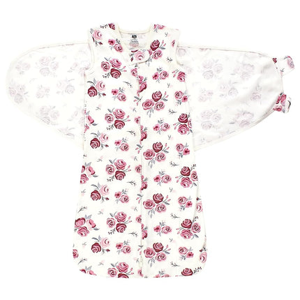 Hudson Baby Unisex Baby Convertible Swaddle Sleep Sack, Rose, 0-3 Months