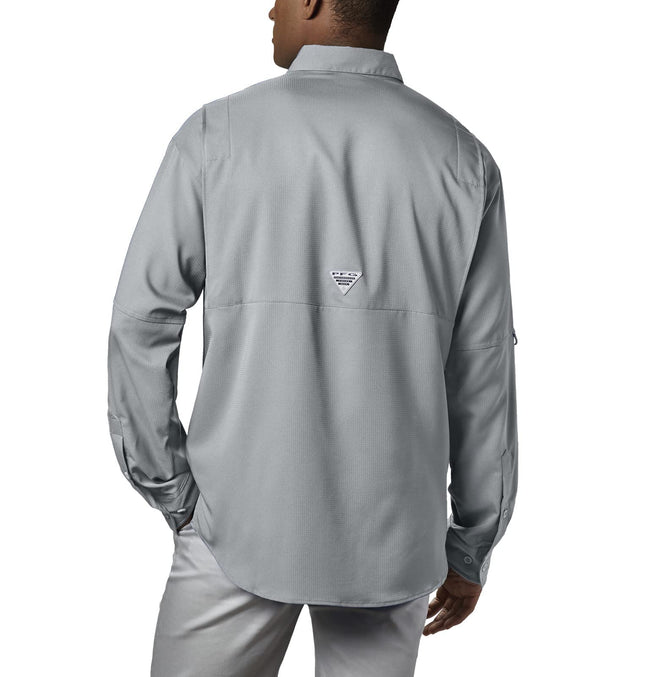 Columbia Men’s PFG Tamiami™ II Long Sleeve Shirt — Big, Cool Grey, Small