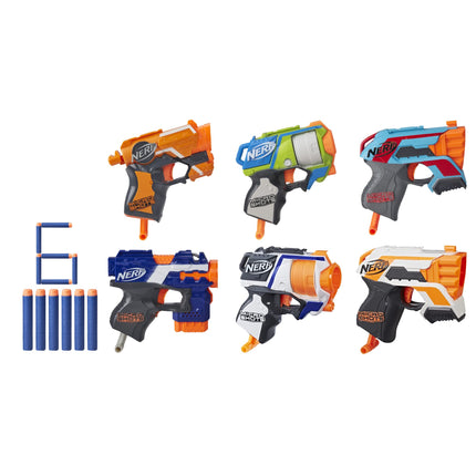 NERF MicroShots 6-Blaster Bundle - 6 Mini Dart-Fir