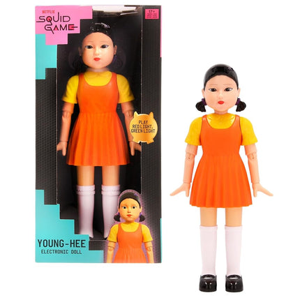 IMC Toys Squid Game Young-Hee Doll, from the Netfl