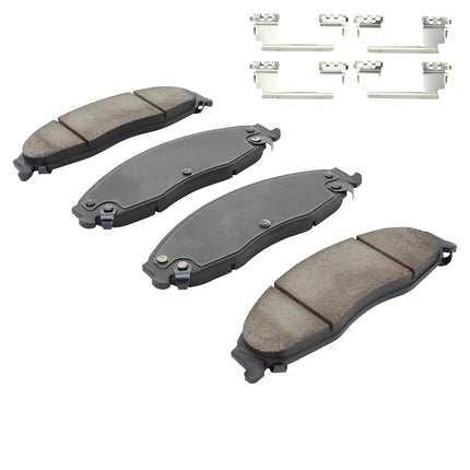 QUALITY-BUILT Premium Semi-Metallic Front Brake Pads (1001-0921M) Compatible with Cadillac CTS 2007-2003, STS 2008-2005, Pontiac Grand Prix 2008-2005