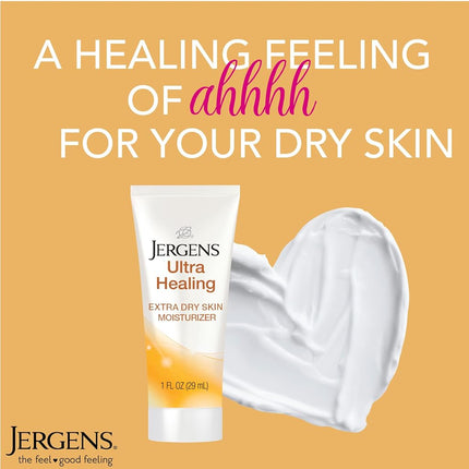 Jergens Ultra Healing Crema Hidratante para Piel Extra Seca para el Cuerpo, 29 ml (Paquete de 24)