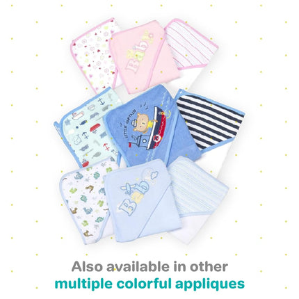 Spasilk 23-Piece Soft Terry Hooded Bath Towel and Washcloth Gift Set, 3 Baby Towels and 20 Baby Washcloths for Unisex Newborn Bath Essentials, Ideal, White Zebra