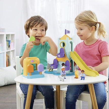 Playmobil 71326 1.2.3 Adventure Tower with Ice Cream Booth, Developmental early learning toys for toddlers with tower and ferris wheel , Educational toy, Suitable for children for ages 12 months+