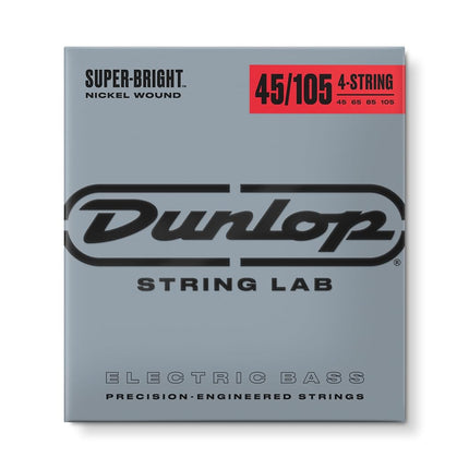 Jim Dunlop DBSBN45105 Md-4/St Cordes de basse en nickel Super Bright