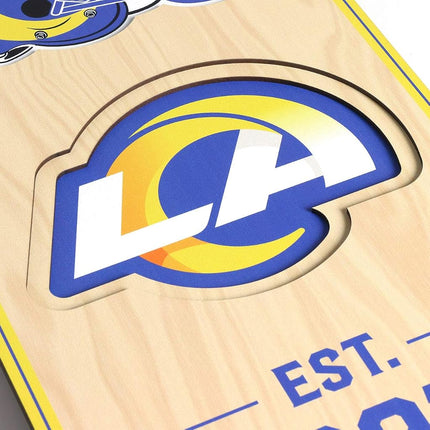 YouTheFan NFL Los Angeles Rams Bandera 3D de Estadio 8x32 - SoFi Stadium