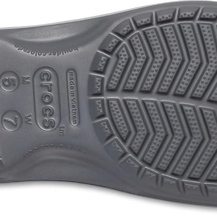Crocs Unisex Crocband Flip Flip Flops, Slate Grey Smoke, 6 UK Men/ 7 UK Women