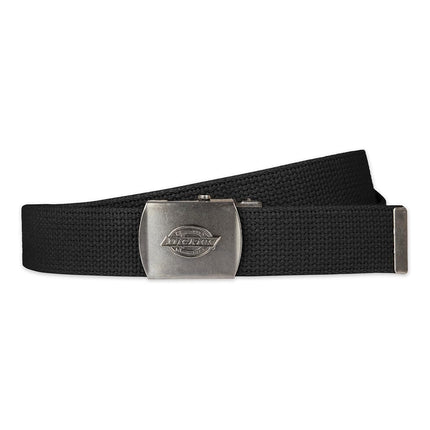 Dickies Men's Cotton Fabric Web Belt, Black, One Size - Cut to Fit