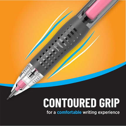 Bic Break-Resistant Mechanical Pencils with Erasers, No. 2 Medium Point (0.7mm), 4-Count Pack Pencils for School or Office Supplies