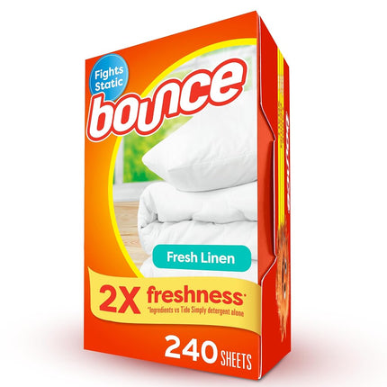 Bounce Fresh Linen Scented Fabric Softener Dryer S