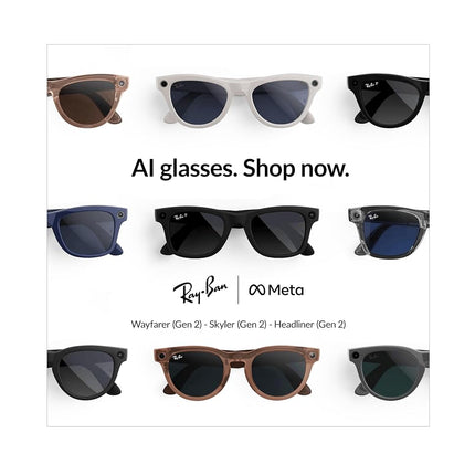RAY-BAN Meta Gen 2 Wayfarer - AI Glasses for Men & Women - Matte Black