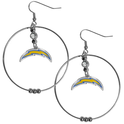 NFL San Diego Chargers Hoop Earrings, 2-Inch