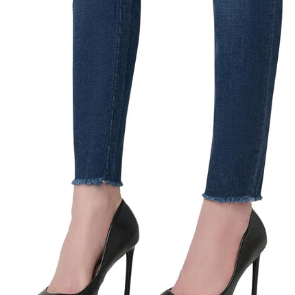 HUE Women's Ripped Knee Denim Leggings, Ink Wash, Medium