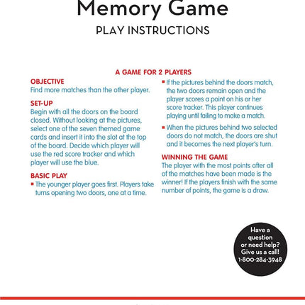 Melissa & Doug Flip to Win Travel Memory Game - Wooden Game Board, 7 Double-Sided Cards