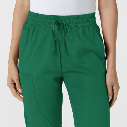 WonderWink Women's Stovepipe High-Low Hem Scrub Pant, Hunter, Large