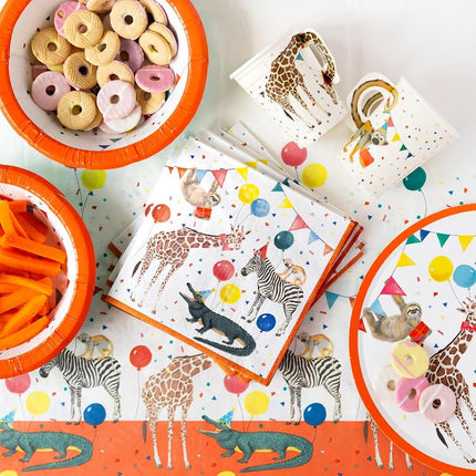 Talking Tables Party Safari Paper Table Cover, 120 cm x 180 cm | Disposable Jungle Birthday Party Tablecloth, Animal Theme, Plastic-Free, Recyclable Kids Party Décor
