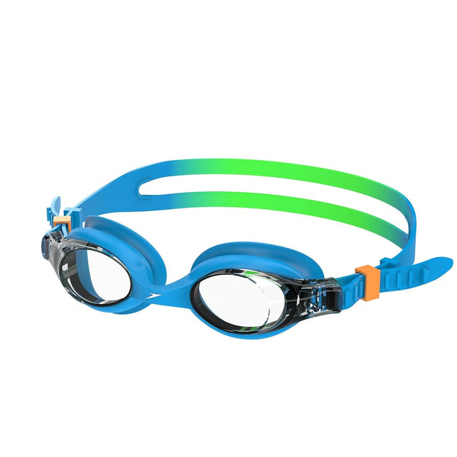 Speedo Unisex Child Swim Goggles Skoogle Ages 3-8, Enamel Blue Yellow Tie-Dye One Size