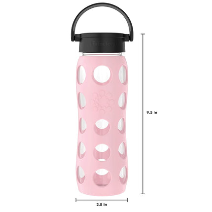 Lifefactory Glass Hydration Bottle Desert Rose 650 ml