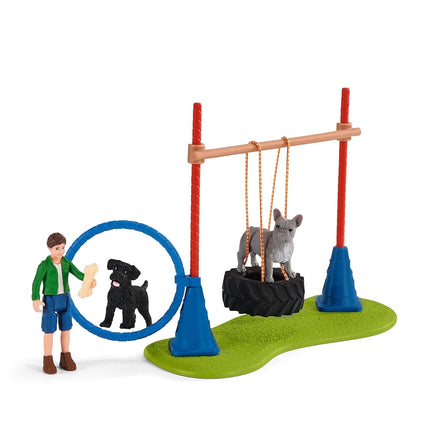 Schleich Farm World - 20Pc Puppy Agility Training Playset - Kids 3+ | 42536