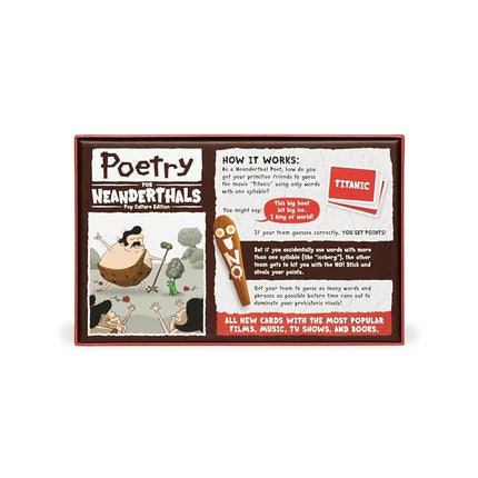 Exploding Kittens Poetry for Neanderthals Pop Culture Edition Board Game