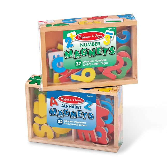 Melissa & Doug Deluxe Magnetic Letters and Numbers Set with 89 Wooden Magnets