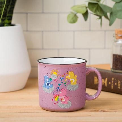 Silver Buffalo Care Bears Sun Shower Glitter 20oz Ceramic Camper Mug